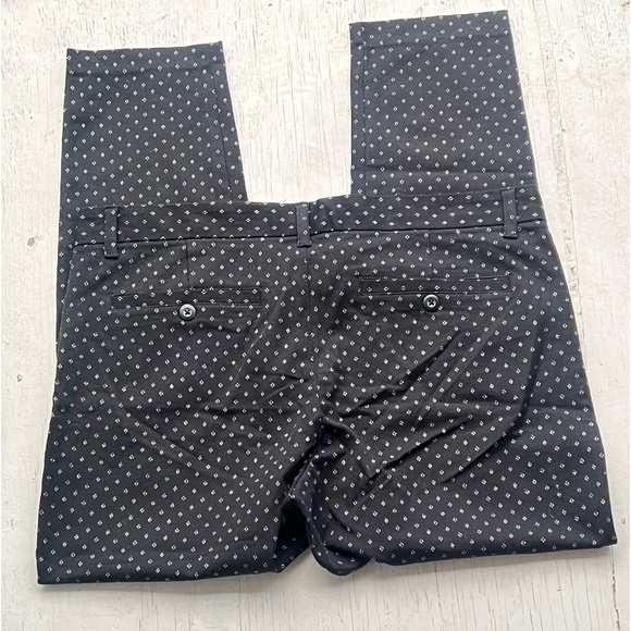 Gap Women's Pants 12R Navy Slim City Crop Ankle Mid Rise Tapered Navy Polka Dot - Picture 4 of 5